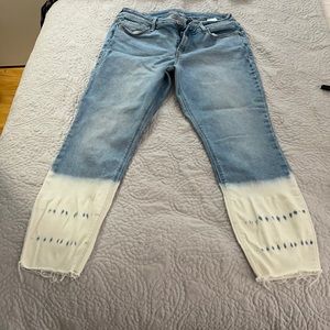 Distressed jeans